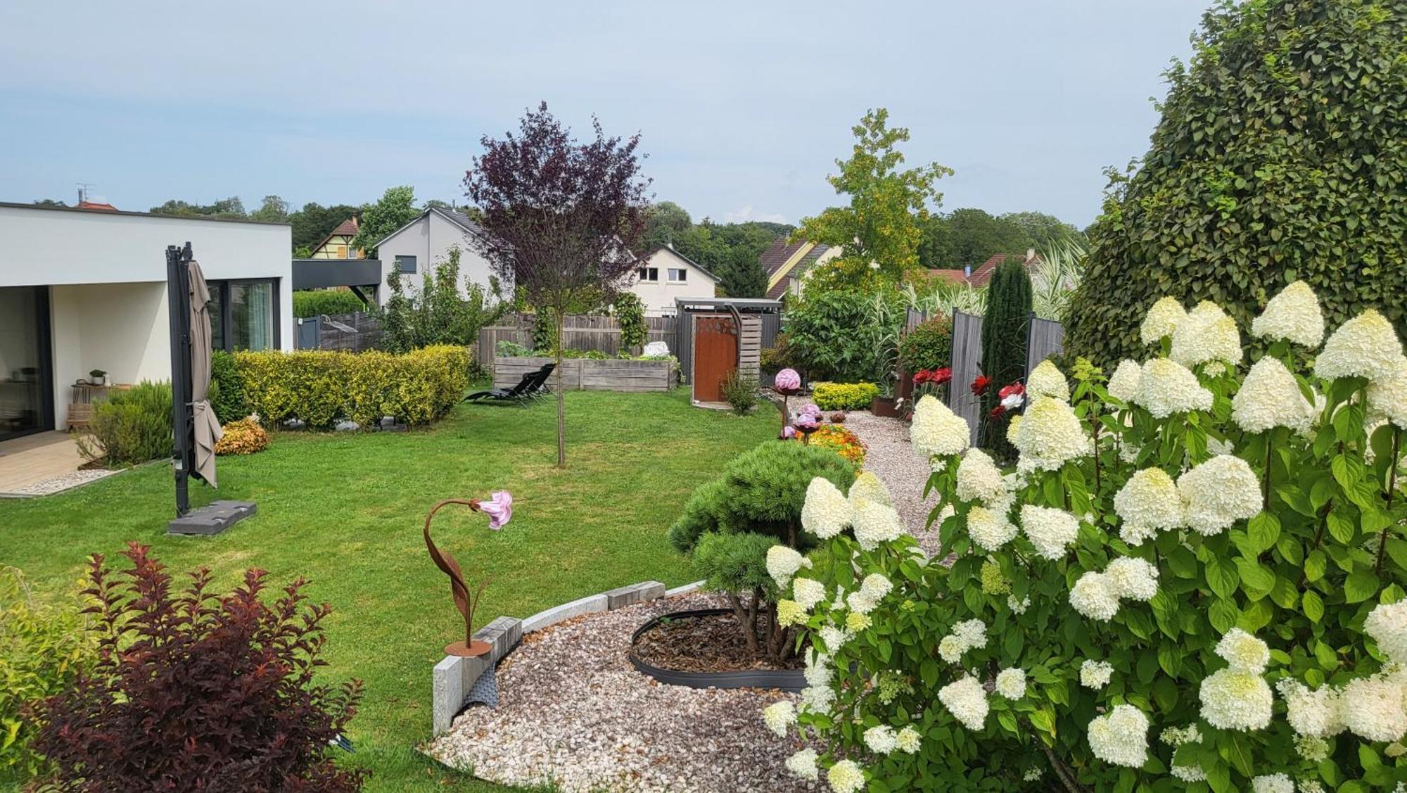 Le Jardin Des Pies Bed and Breakfast Manspach Exteriör bild