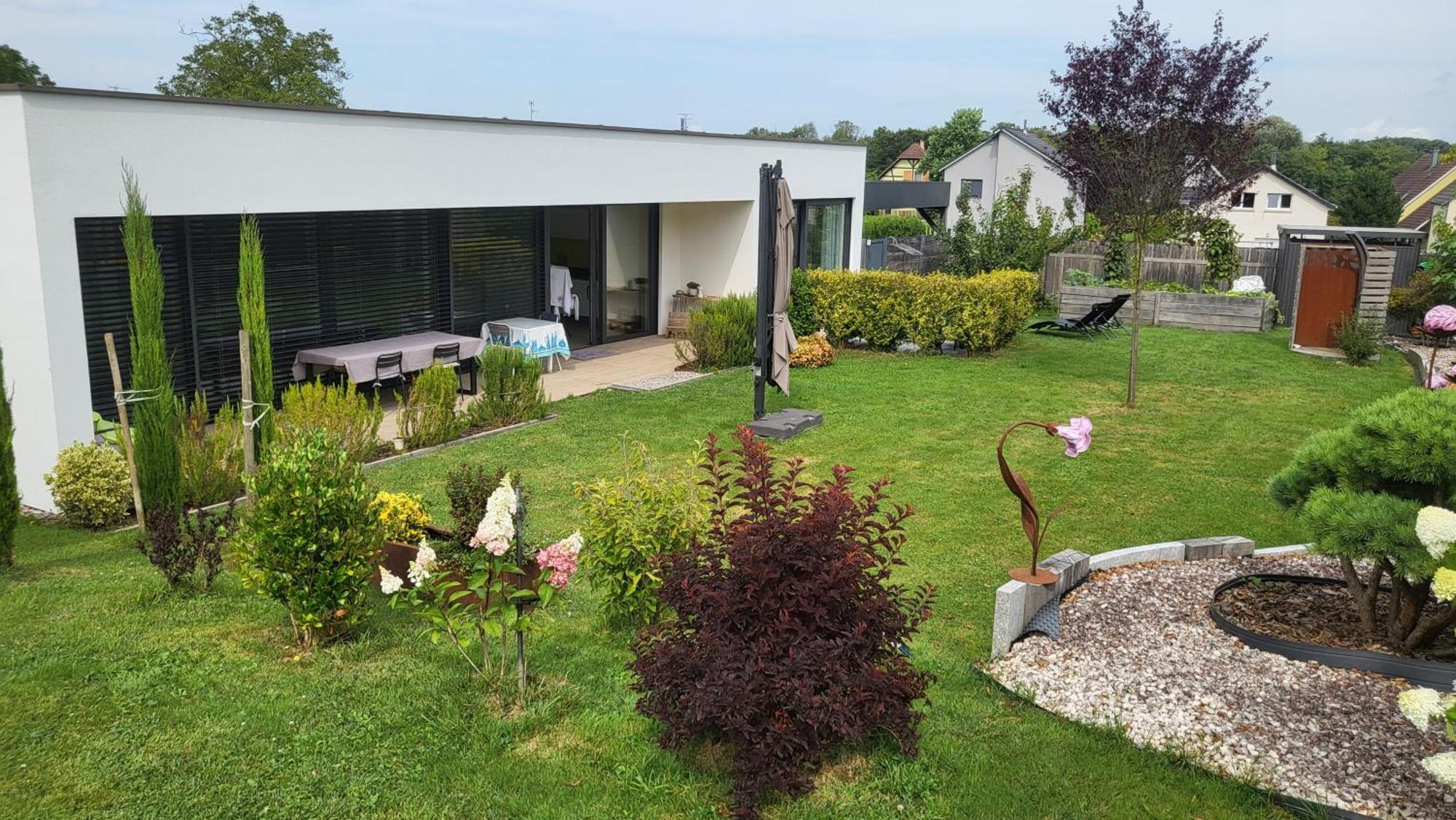 Le Jardin Des Pies Bed and Breakfast Manspach Exteriör bild